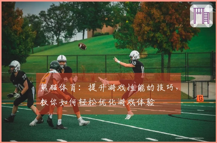 熊猫体育：提升游戏性能的技巧，教你如何轻松优化游戏体验